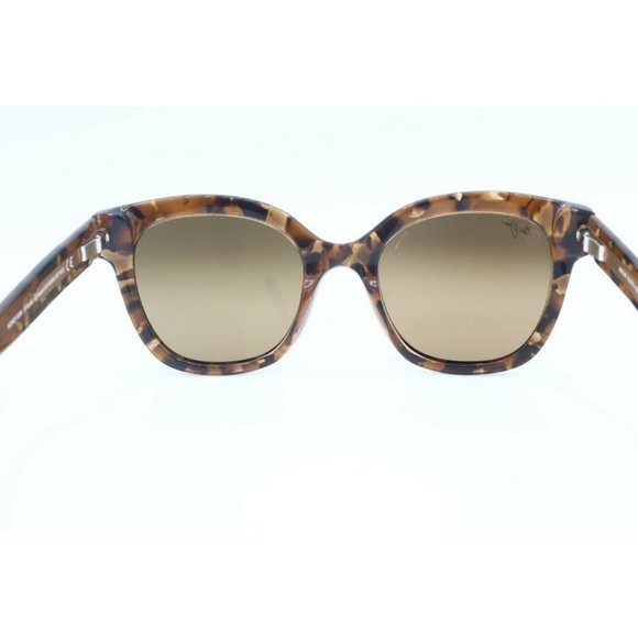 Maui Jim Honey Girl 751-18A Cat Eye Caramel Brown Polarized Brown Sunglasses (B)